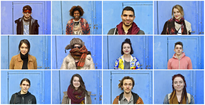 Des portraits d’étudiants à Rennes, le 7 avril.