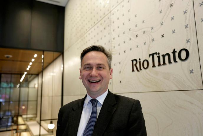 Le nouveau PDG de Rio Tinto, Jean-Sebastien Jacques.