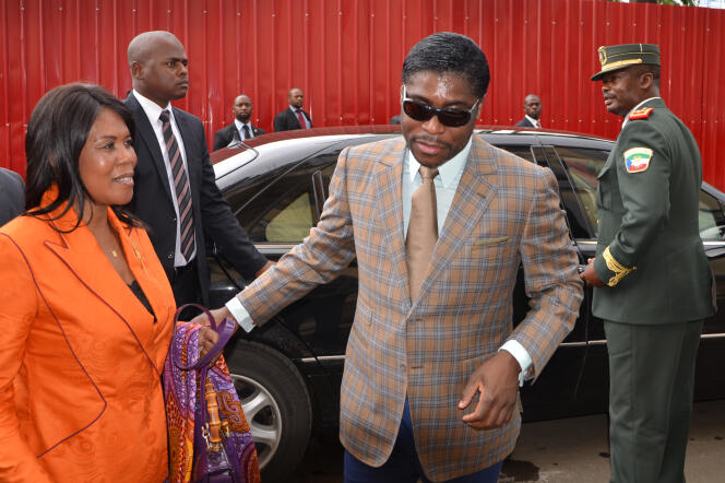 Teodorin Obiang, fils du président équato-guinéen, à Malabo, en juin 2013.