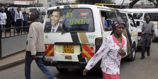 Dans le centre de Nairobi, la capitale du Kenya, en octobre 2008.