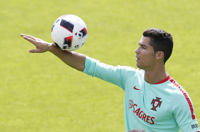Cristiano Ronaldo, le 7 juillet à Marcoussis, en région parisienne.