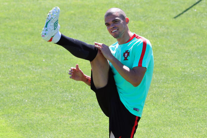 Pepe, le 9 juillet à l’entrainement.