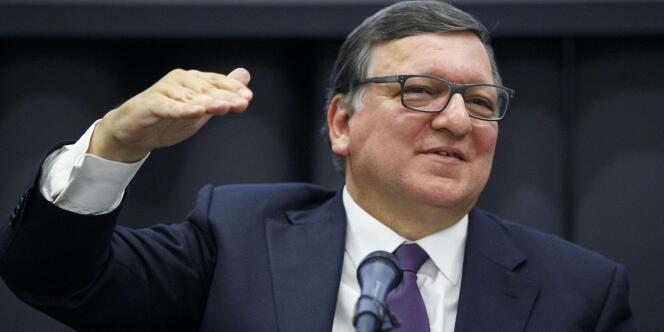 L’ex-président de la Commission européenneJosé Manuel Barroso lors d’une conférence à Londres, le 26 avril 2016.