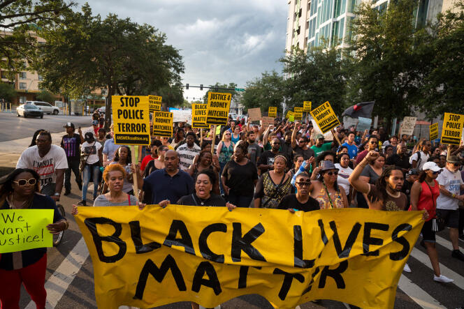 Manifestation à Tampa (Floride) le 11 juillet.