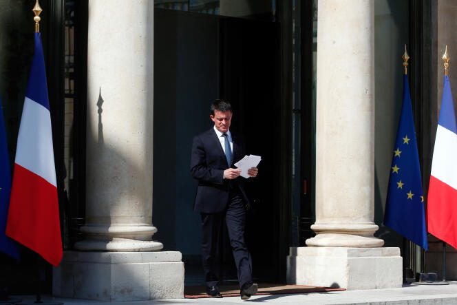 Manuel Valls, le 15 juillet à l’Elysée.