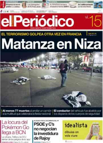 Le quotidien espagnol « El Periodico ».