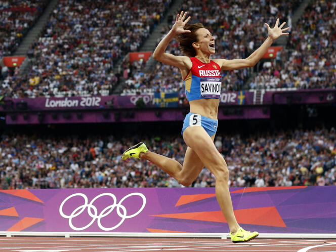 La championne olympique 2012 du 800m, Mariya Savinova.