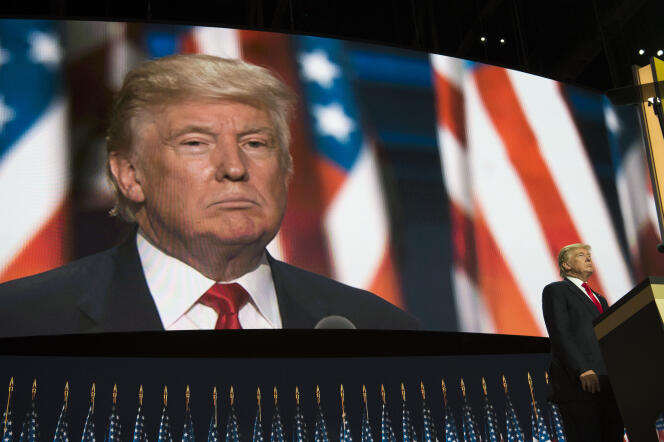 Donald Trump à la convention républicaine, le 21 juillet à Cleveland.