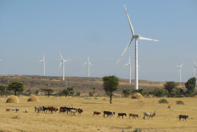 En Ethiopie, un parc d’éoliennes construit par une société chinoise.