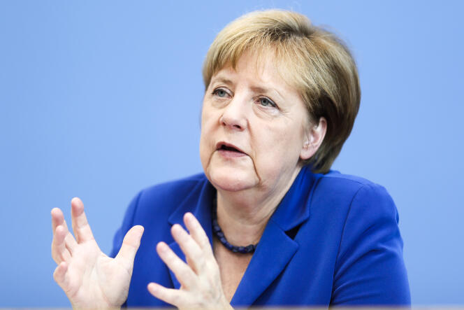 Angela Merkel, le 28 juillet, à Berlin.
