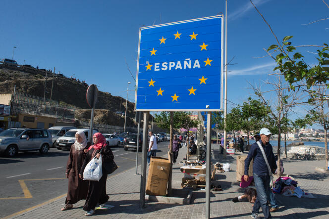 A Ceuta, enclave espagnole au nord du Maroc.