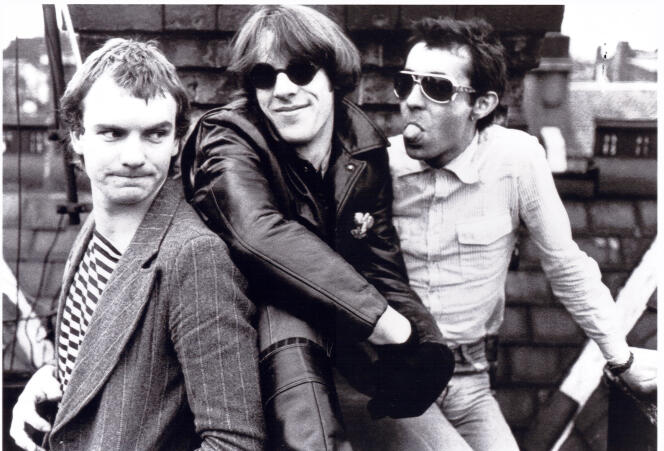 Sting, Stewart Copeland et Henry Padovani. Le trio du groupe The Police en 1977.