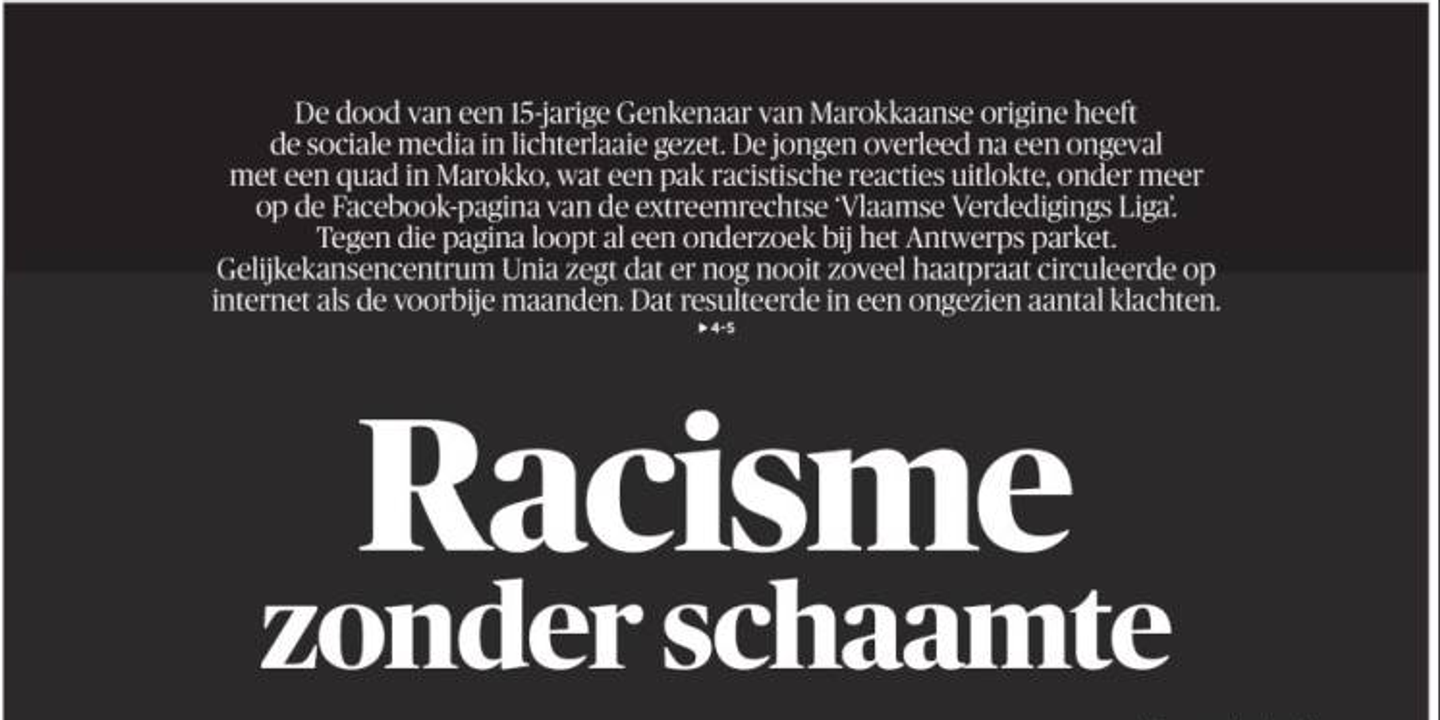 Lutter Contre Les Commentaires Racistes En Les Affichant En Une De Son Journal