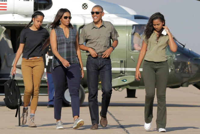 La famille Obama en juin 2016, au Nouveau-Mexique.