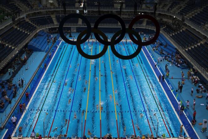 La piscine des Jeux olympiques de Rio.