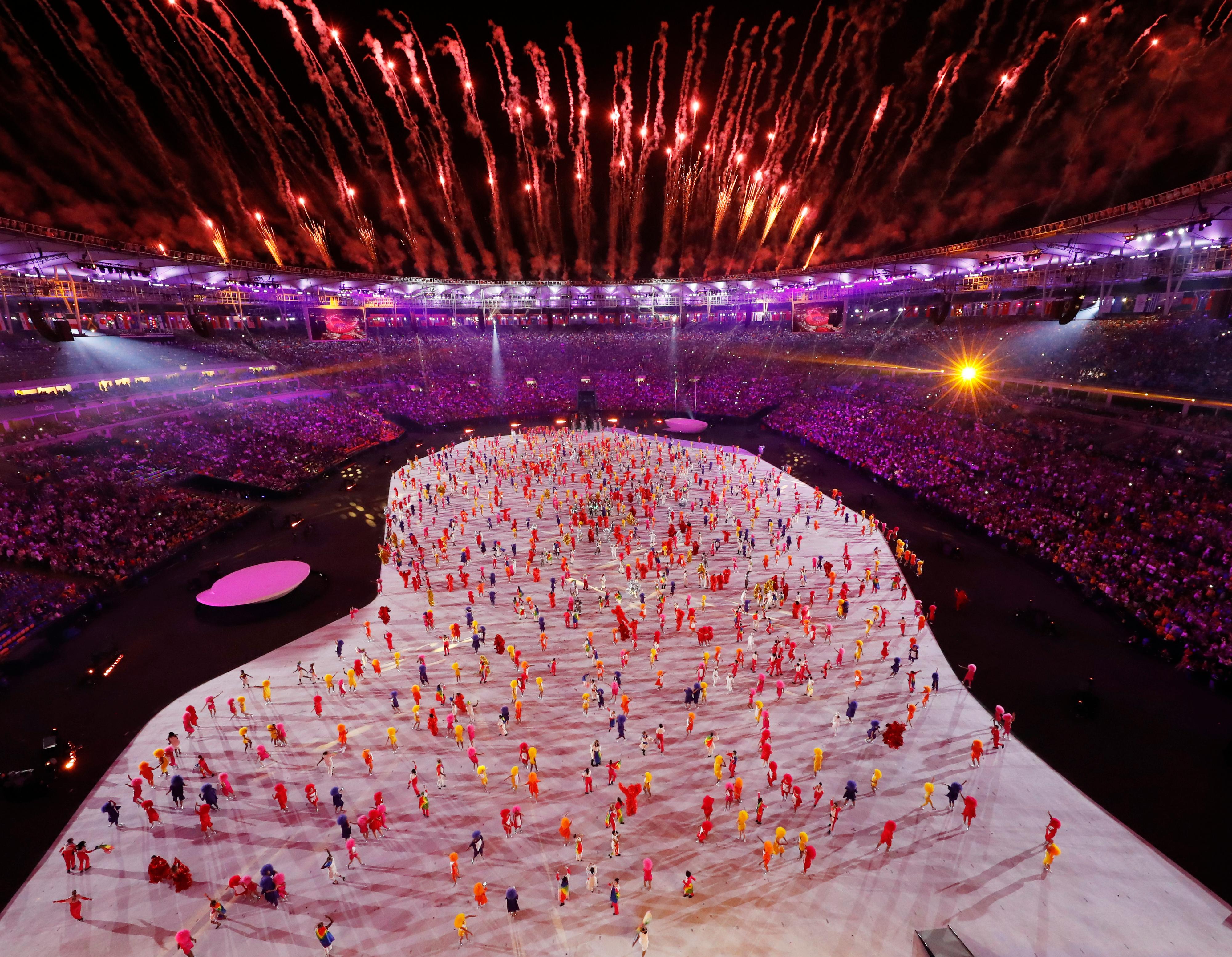 En images la cérémonie d’ouverture des Jeux olympiques de Rio