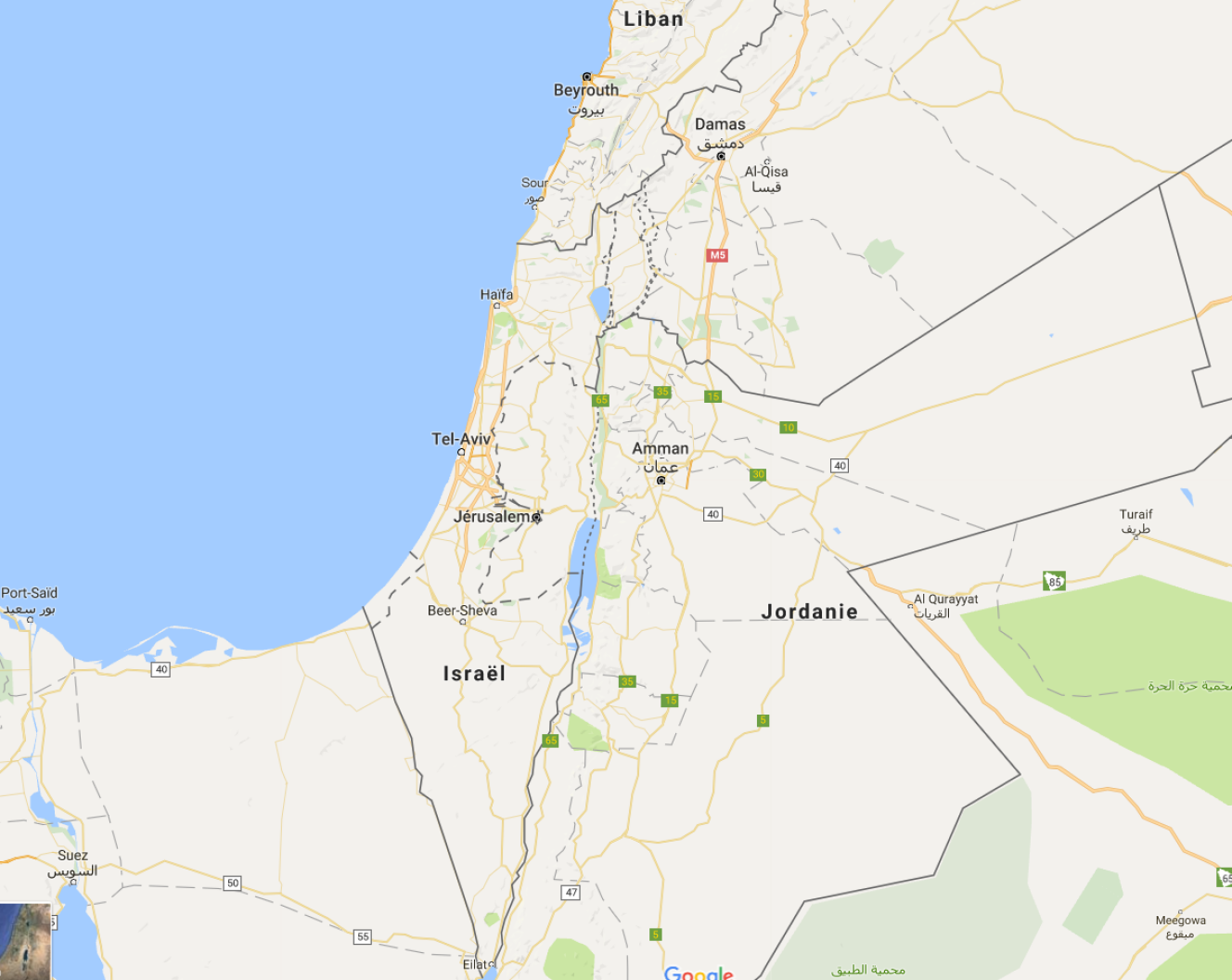 La Palestine rayée de Google Maps ? Pas vraiment