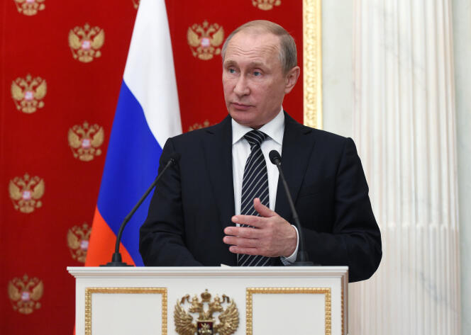 Le président russe, Vladimir Poutine, au Kremlin, le 10 août.