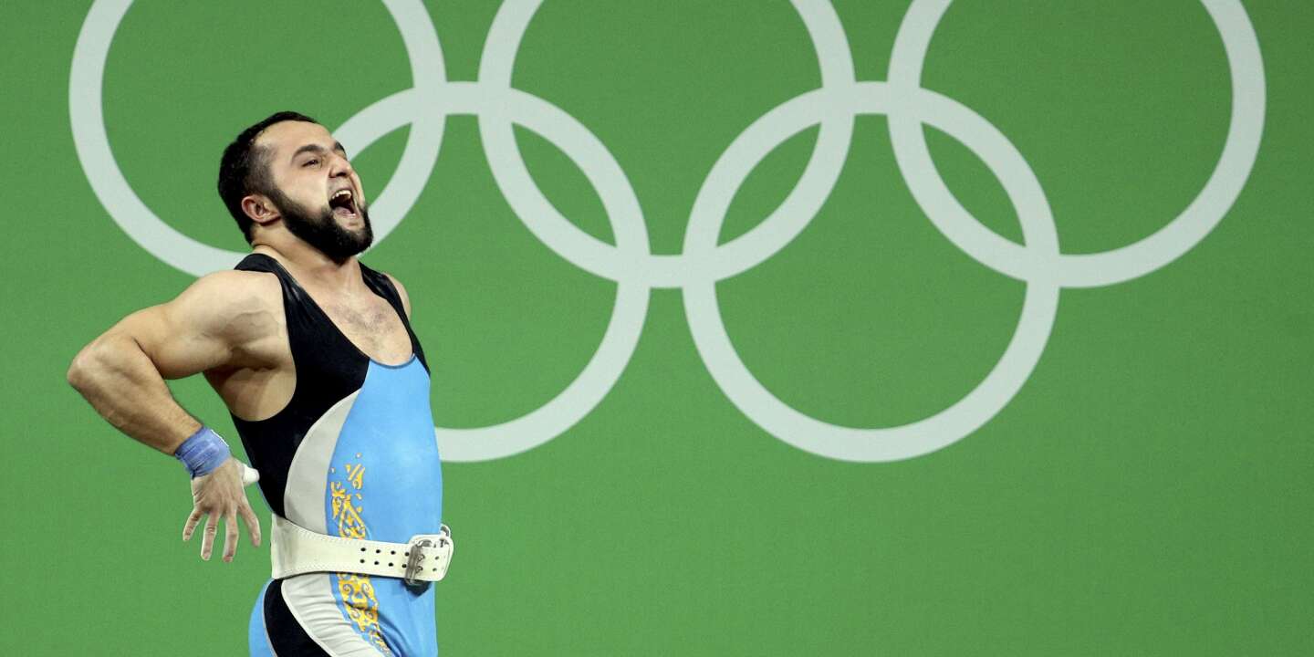 Jeux olympiques Drapeau cinq anneaux Bannière d'équipe à double