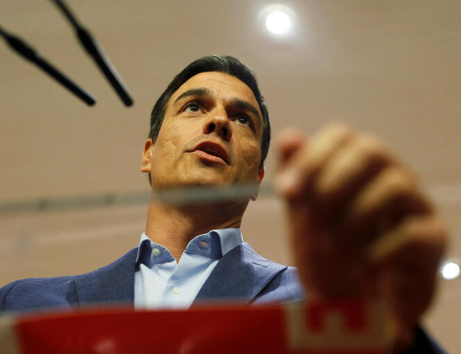 Le leader du PSOE Pedro Sanchez, le 17 août.