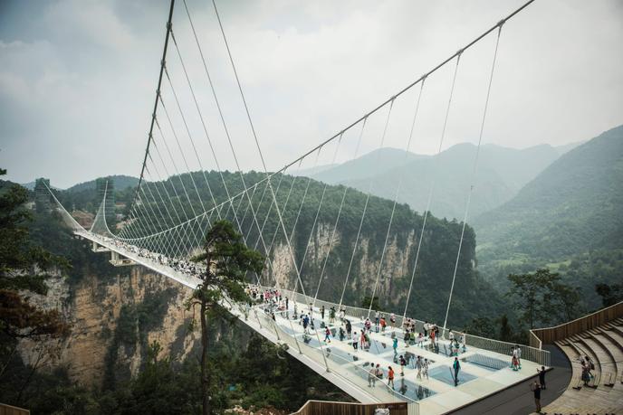 En Chine Le Pont Piéton Le Plus Haut Du Monde A Fermé