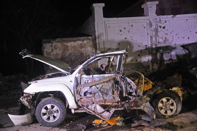 La voiture piégée à l’origine de l’attaque du jeudi 25 août à Mogadiscio.