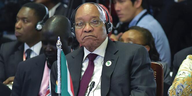 Le président sud-africain Jacob Zuma lors du dernier sommet Japon-Afrique, à Nairobi, le 28 août 2016.