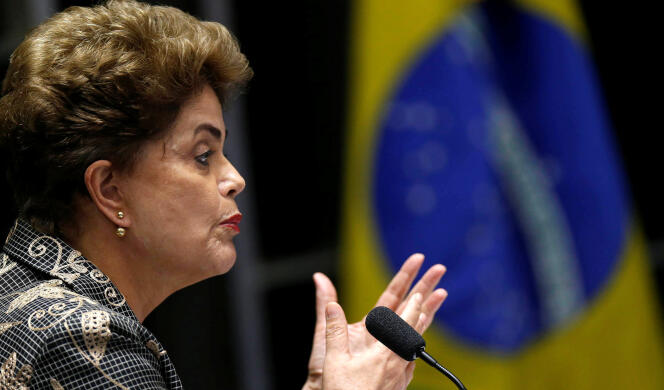 Dilma Rousseff, le 29 août 2016.