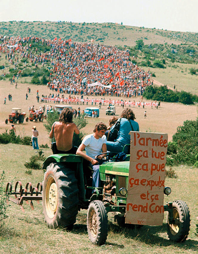 De 50 000 à 100 000 personnes étaient rassemblées en souvenir des luttes du Larzac, en 2003.