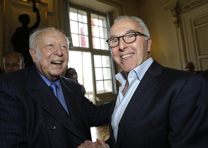 Frank McCourt et Jean-Claude Gaudin, à Marseille, le 29 août.