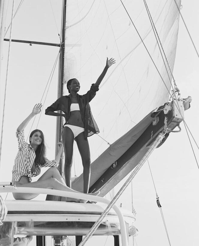 Kai Newman (debout) dans la campagne Ralph Lauren de l’été 2016.