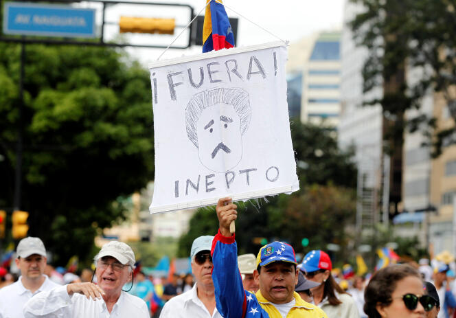 « L’économie non pétrolière a été littéralement détruite et en même temps la dette externe a été multipliée par cinq depuis 2006 » (Photo: manifestants hostiles au président Nicolas Maduro, à Caracas, le 1er septembre).
