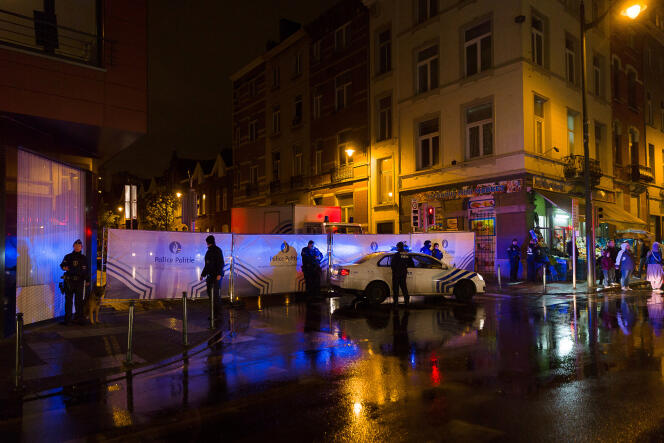 Opération antiterroriste à Molenbeek le 14 novembre 2015. Oussama Atar fréquentait ce quartier de Bruxelles.