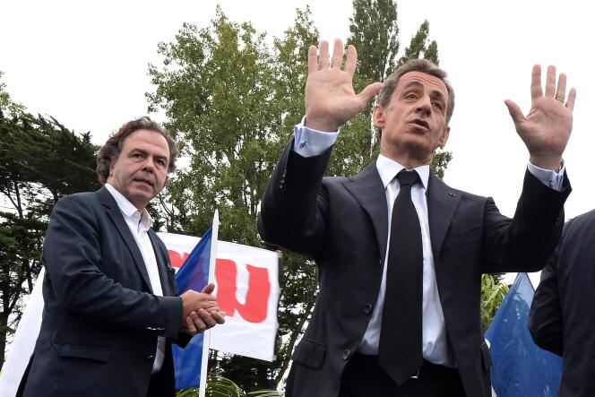 Nicolas Sarkozy à La Baule pour la clôture de l’université d’été du parti Les Républicains, le dimanche 4 septembre.