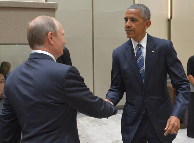 Vladimir Poutine et Barack Obama, le 5 septembre, lors d’une rencontre en Chine.