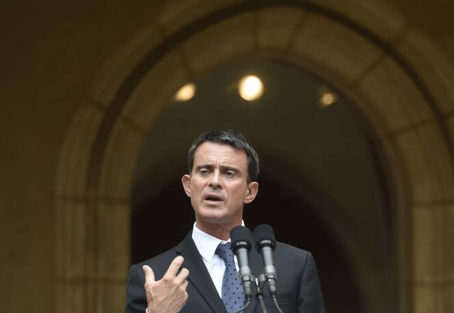 Le premier ministre, Manuel Valls, à Bourg-en-Bresse, le 5 septembre 2016.