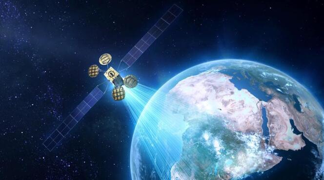 Maquette du satellite AMOS-6.