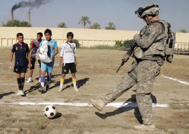 Un soldat américain à Bagdad, 2010.