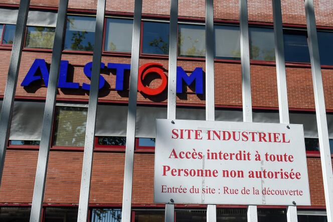 Sur le site d’Alstom de Belfort, le 7 septembre.