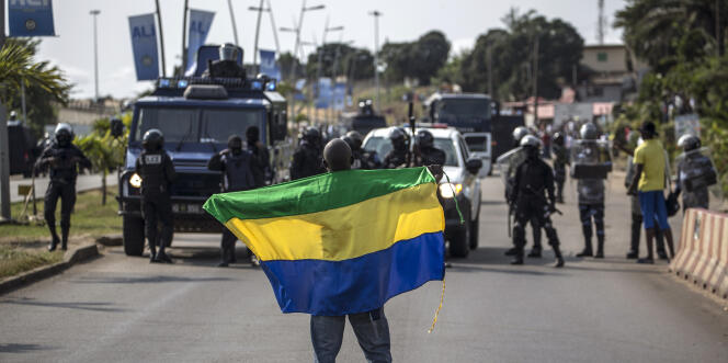 A Libreville, le 31 août 2016, lors des violences post-électorales qui ont suivi la réélection contestée d’Ali Bongo à la tête du Gabon.