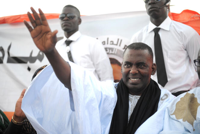 Biram Ould Dah Ould Abeid, le 19 juin 2014 à Nouakchott, en Mauritanie.
