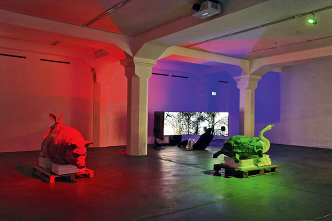 L’installation de Jon Rafman à la Biennale européenne d’art contemporain Manifesta 11, à Zurich.