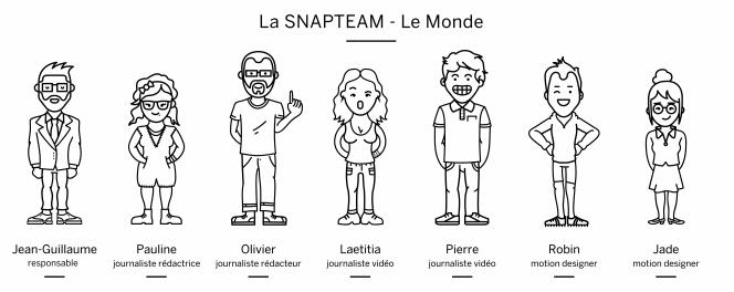 L'équipe Snapchat du Monde.fr