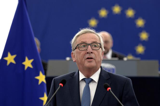 Le président de la Commission européenne, Jean-Claude Juncker, mercredi 14  septembre.