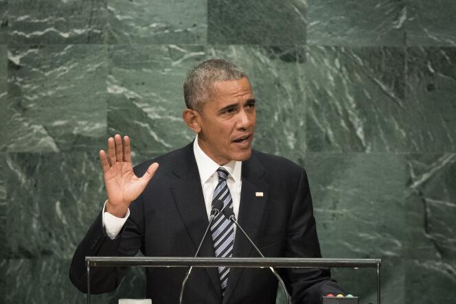 Le président Obama, à la tribune de l’ONU.