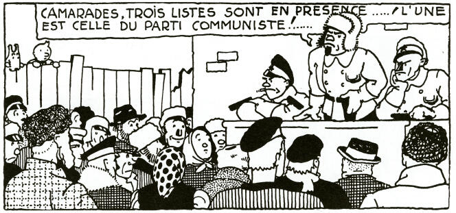 « Tintin au pays des Soviets ».