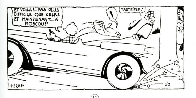 C’est dans « Tintin au pays des Soviets » qu’est créée la houppe du personnage, sous l’effet d’une accélération brutale de sa voiture.