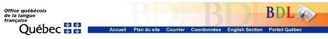 Site de la Banque de dépannage linguistique.