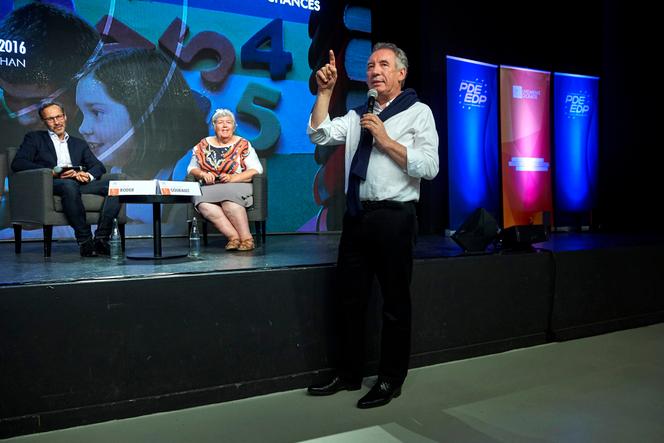 François Bayrou à l’université d'été du MoDem à Guidel, le 25 septembre.