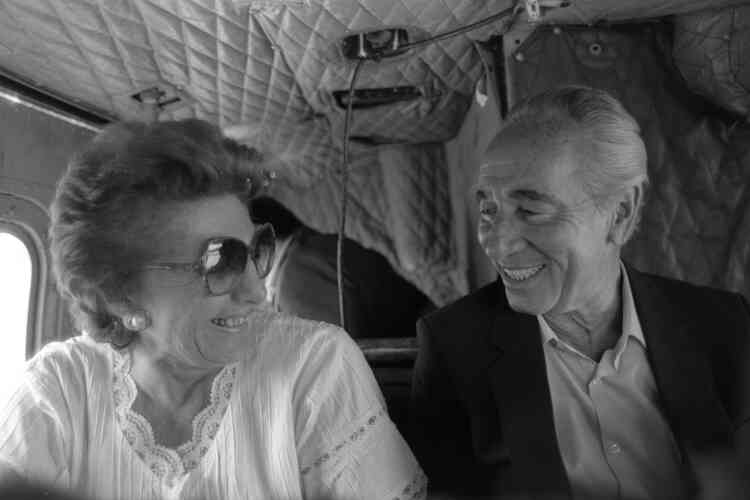 Avec sa femme Sonia en 1985.